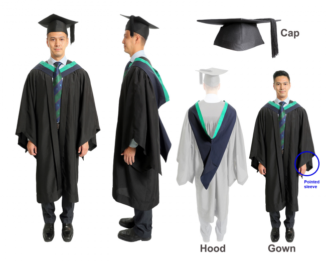 Academic dress shop for graduation